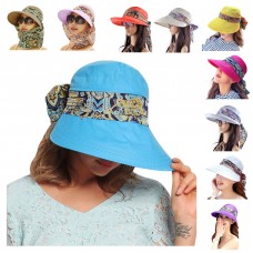 Cap For Mujer Fashionable Wide Brim UV Sun Protection Neck Face Cover Visor Hat  eb-94201988